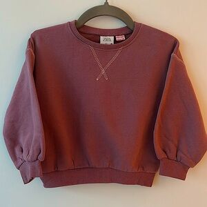 Zara Unisex Mauve Sweatshirt sz 2-3